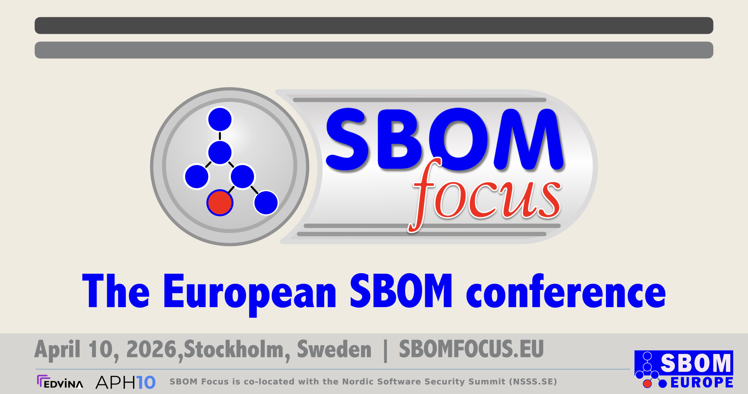SBOM Focus - Stockholm Sweden April 10th, 2026